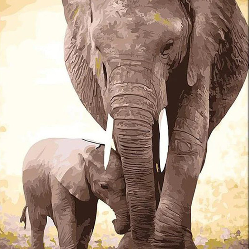 An Elephant Mother's Love | Diamond Painting