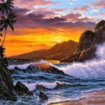 Load image into Gallery viewer, Beach Evening | Diamond Painting
