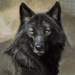 Load image into Gallery viewer, Black Wolf | Diamond Painting
