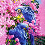 Load image into Gallery viewer, Blue Parrots In Flowers | Diamond Painting
