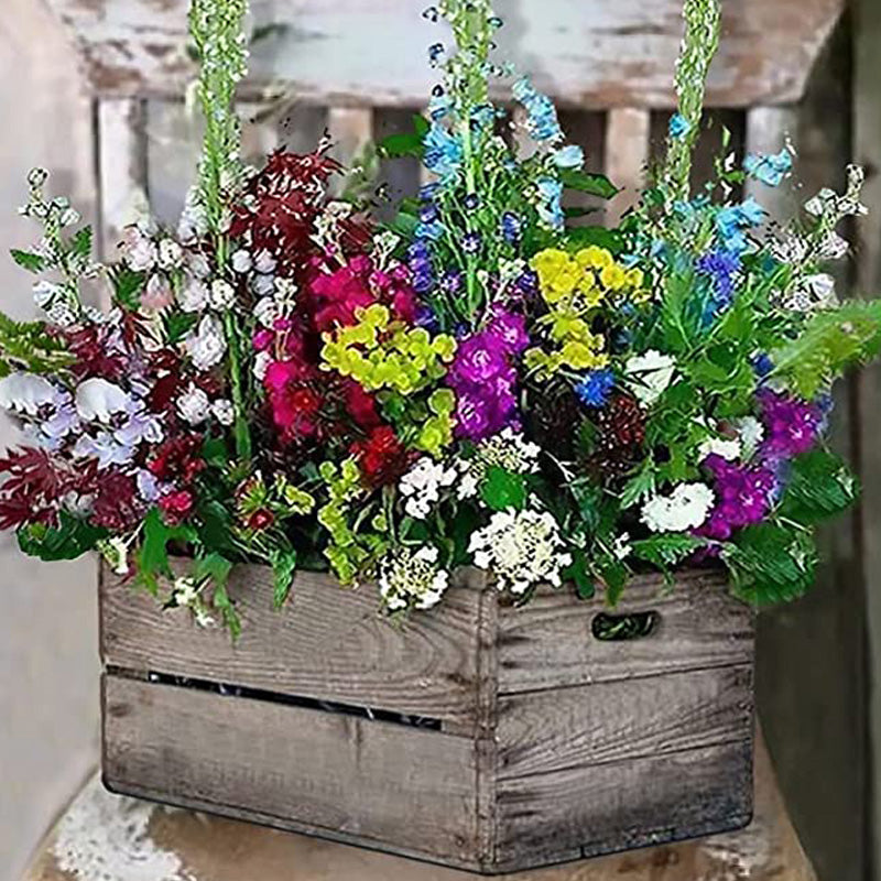 Colorful Flowers In A Box | Diamond Painting