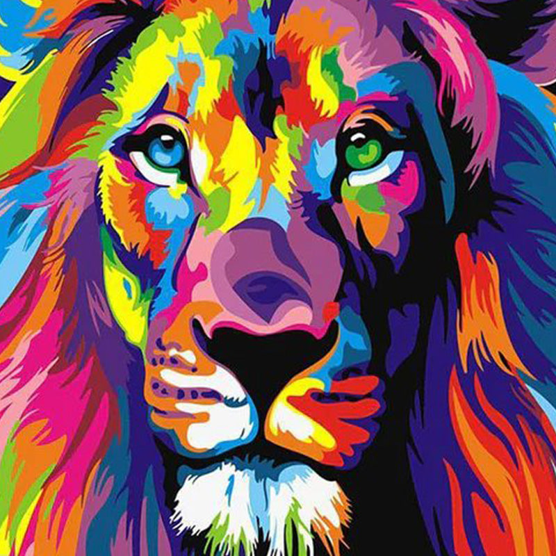 Colorful Lion | Diamond Painting