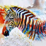 Load image into Gallery viewer, Colorful Zebra | Diamond Painting
