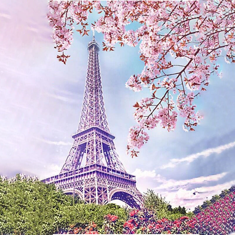 Eiffel Tower Landscape Beauty | Diamond Painting