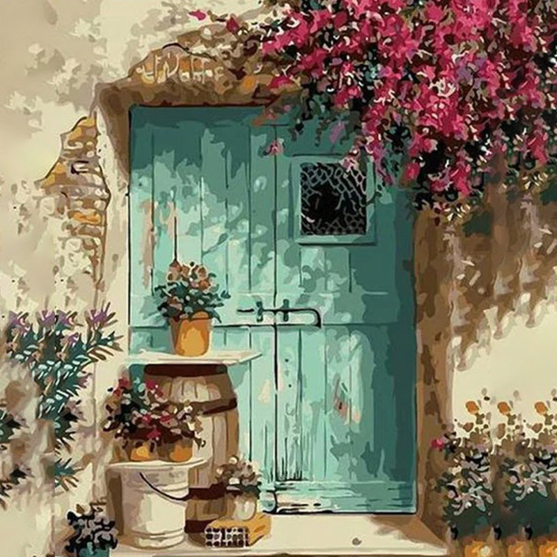 Flowery Front Door | Diamond Painting