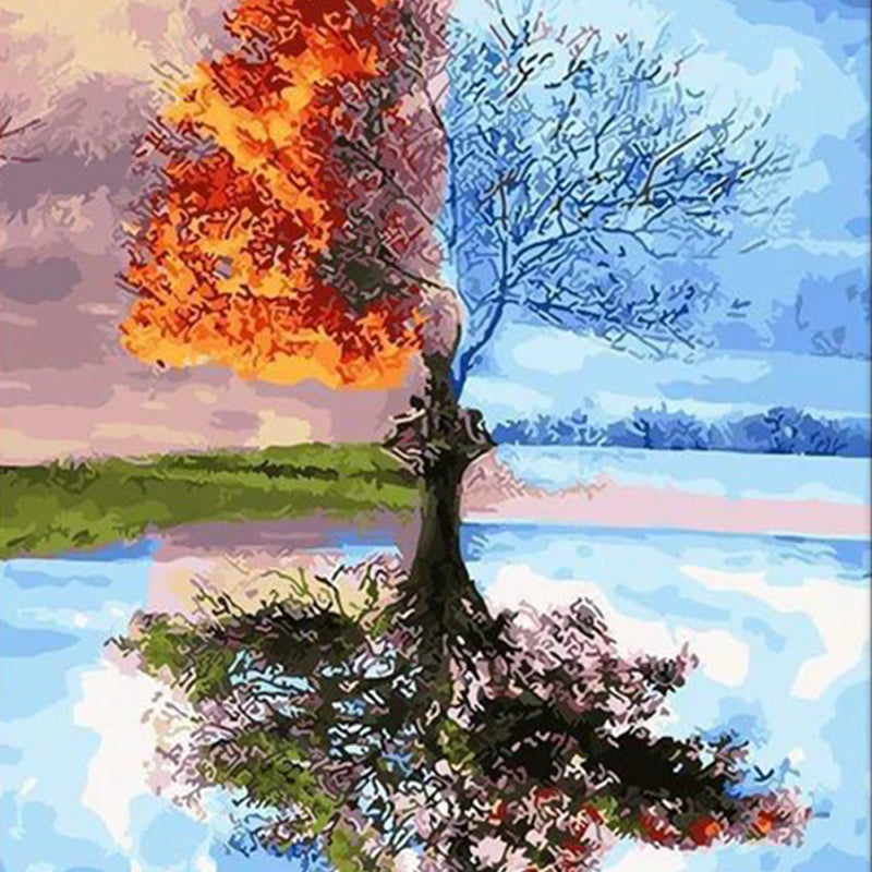 Four Seasons Tree | Diamond Painting 