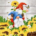 Load image into Gallery viewer, Gnomes With Sunflowers | Diamond Painting
