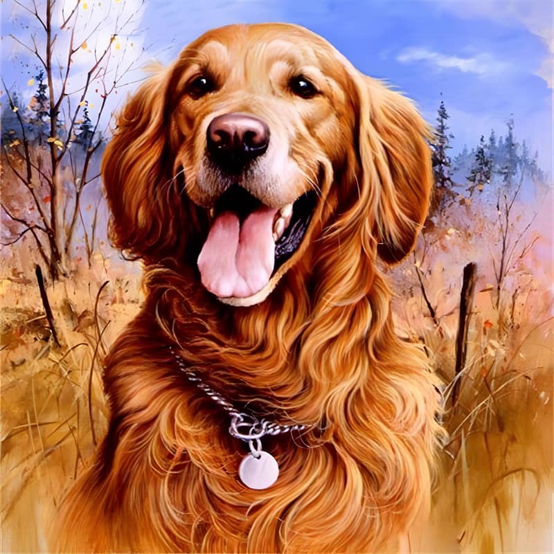 Golden Retriever | Diamond Painting