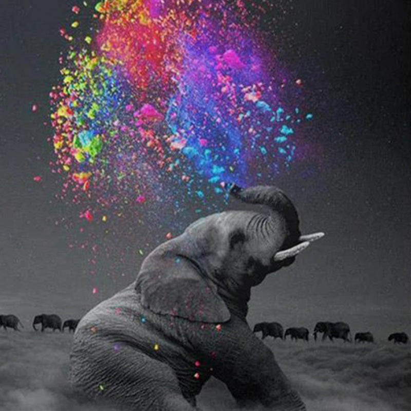 Happy Elephant | Diamond Painting