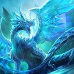 Load image into Gallery viewer, Ice Crystal Dragon Diamond Painting
