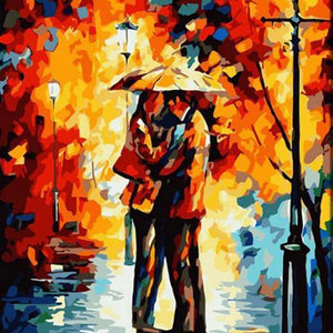 Lovers in the Rain | Diamond Painting