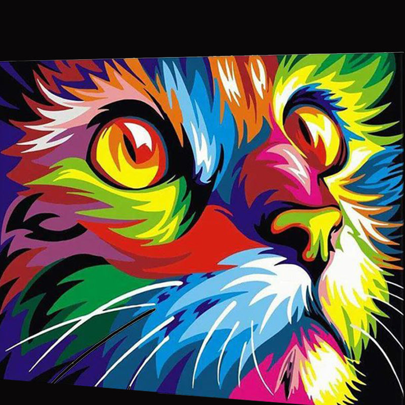 Multicolor Cat | Diamond Painting 