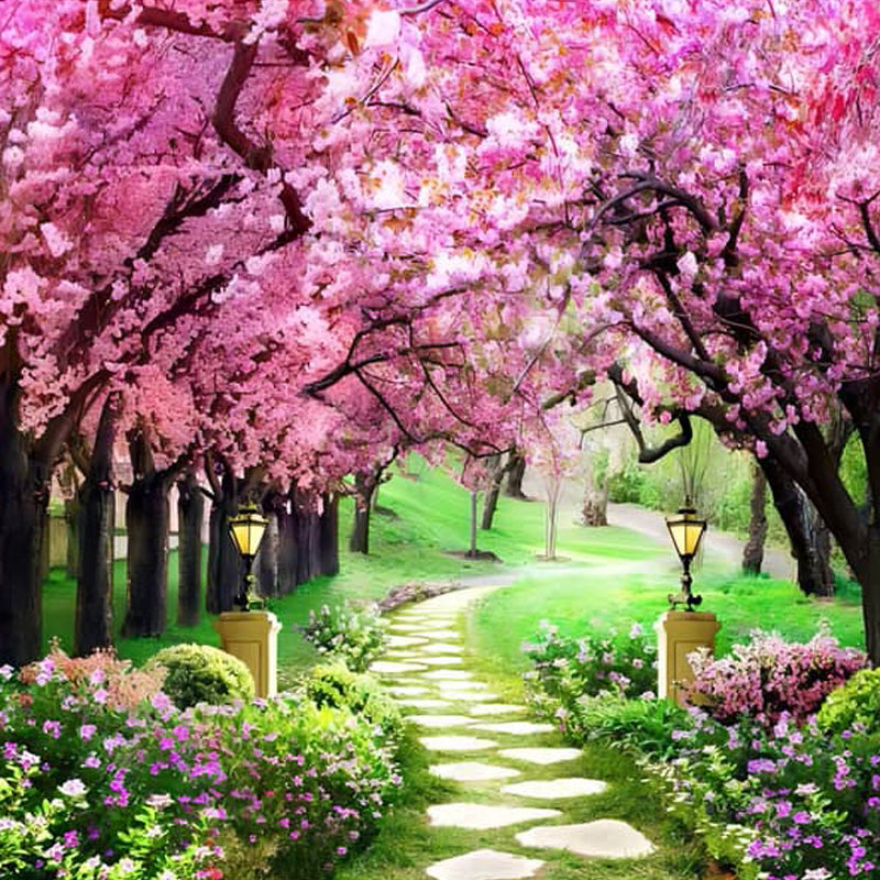 Pink Blossom Trees | Diamond Painting