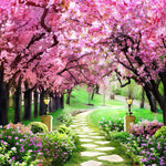 Load image into Gallery viewer, Pink Blossom Trees | Diamond Painting
