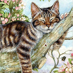 Load image into Gallery viewer, Sleeping Cat | Diamond Painting
