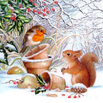 Load image into Gallery viewer, Squirel And Bird | Diamond Painting
