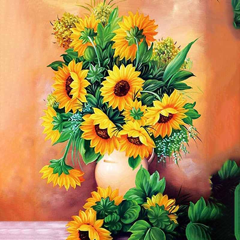 Sunflowers In A Vase | Diamond Painting