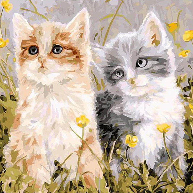 Two Little Kitten | Diamond Painting 