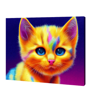 Adorable Rainbow Kitty | Diamond Painting