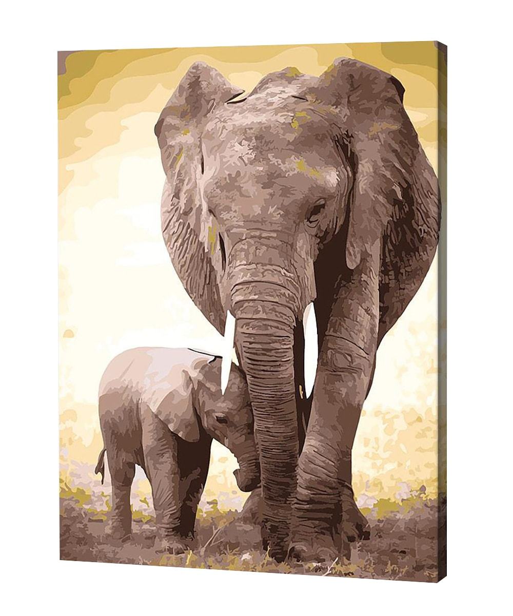 An Elephant Mother's Love | Diamond Painting