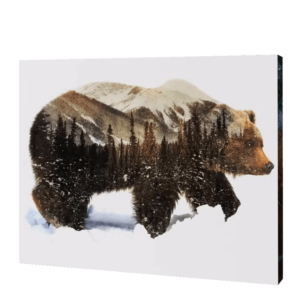 Bear in woods | Diamond Painting 