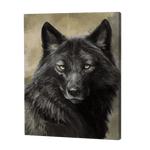 Load image into Gallery viewer, Black Wolf | Diamond Painting
