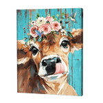 Load image into Gallery viewer, Calf With Flower Crown | Diamond Painting
