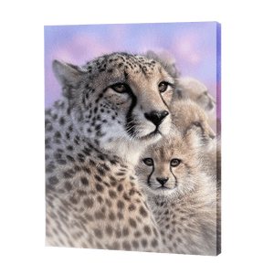 Cheetah Mother Love | Diamond Painting