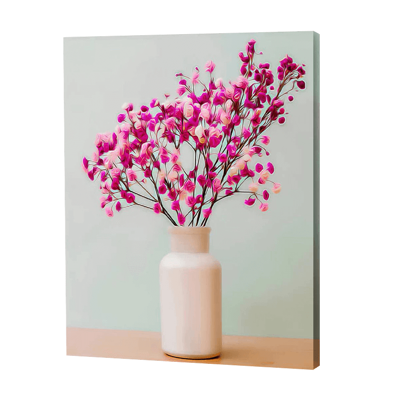 Cherry Blossoms In A Vase | Diamond Painting