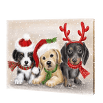 Load image into Gallery viewer, Christmas Puppies | Diamond Painting
