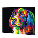 Load image into Gallery viewer, Colorful Dog Face | Pain by Numbers 

