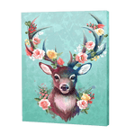 Load image into Gallery viewer, Deer With Flowers | Diamond Painting
