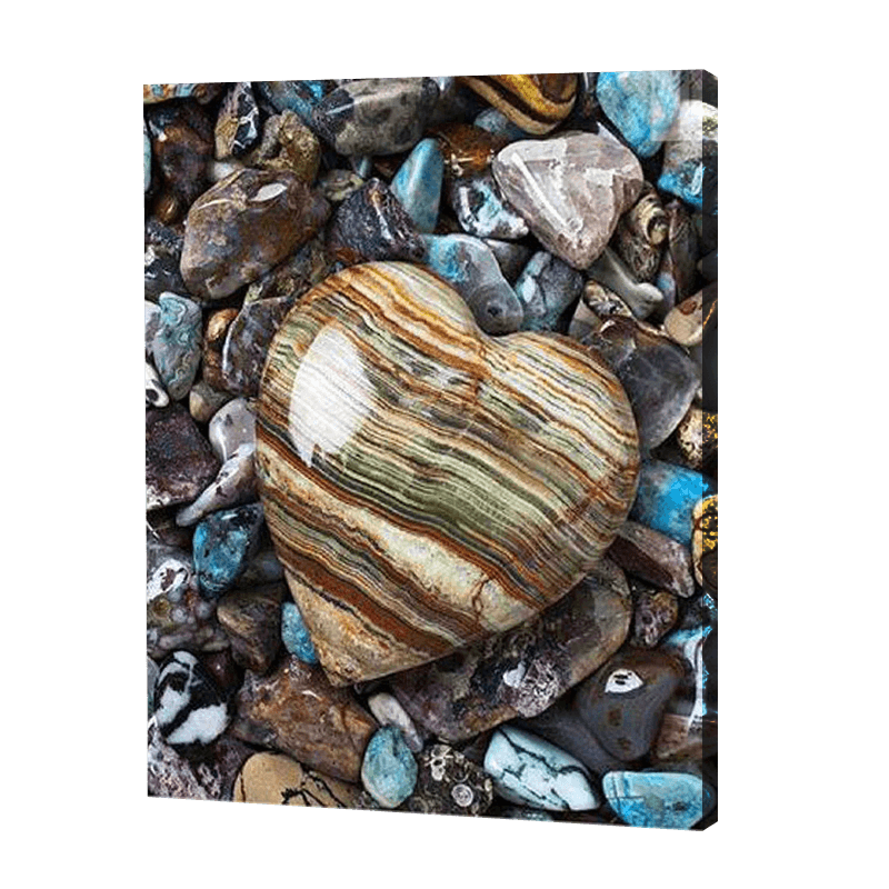 Heart In Stones | Diamond Painting