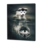 Load image into Gallery viewer, Husky Wolf Reflection | Diamond Painting
