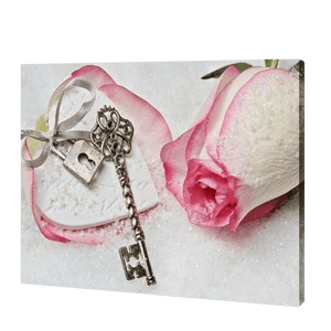 Key With Rose | Diamond Painting