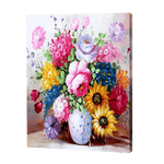 Load image into Gallery viewer, Multi Color Flowers In Vase | Diamond Painting
