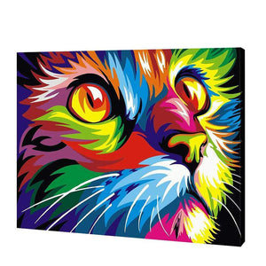 Multicolor Cat | Diamond Painting 
