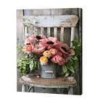 Load image into Gallery viewer, Pink Flowers In A Bucket | Diamond Painting
