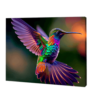 Rainbow Humming Bird | Diamond Painting