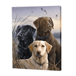 Load image into Gallery viewer, Three Dogs In A Field | Diamond Painting
