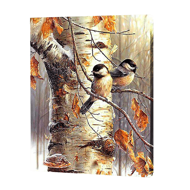 Two Birds On A Branch | Diamond Painting