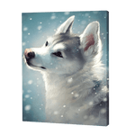 Load image into Gallery viewer, White Wolf In Snow | Diamond Painting
