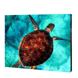 Swimming Sea Turtle | Diamond Painting
